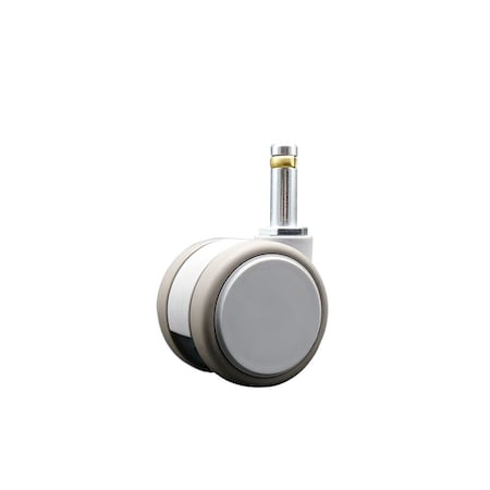 Service Caster 2 Inch MRI Safe Caster, 7/16 Inch Grip Ring Stem SCC-GR02S50-TPR-GRY-716138-MRI
